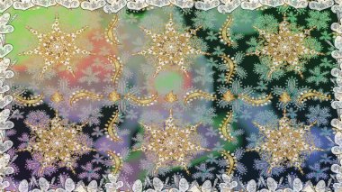 Gri renkli Raster altın deseni. Kış sembolü, Mutlu Noeller, Mutlu yıllar 2019. Altın kar taneleri basit, pürüzsüz desen. Soyut duvar kağıdı, ambalaj dekorasyonu.