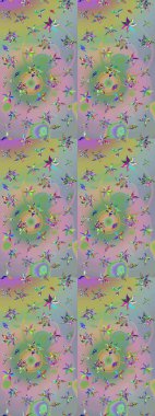 Tarafsız ve yeşil renklerde zarif çiçek buketi suluboya. Raster illüstrasyonu. Renkli Bahar Teması eskiz kalıbı. Düz Çiçek Elementleri Tasarımı.