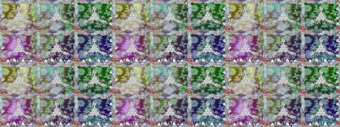 Raster resim. Ultrafashionable kumaş deseni. Organik motifi arka plan. Seamless modeli.