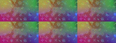 Manzaralı çiçek deseni. Üst manzara, yumuşak yeşil ve mor renkli. Çiçek kompozisyonu, el boyası, hassas şablon. Sevgililer günü ve tebrik kartı konsepti için şık bir davet.