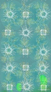 Raster illüstrasyonu. Kar tanesi süsleme deseni. Kar taneleri deseni. Arkaplanda soyut kar taneleri olan düz tasarım. Kar taneleri arkaplanı.