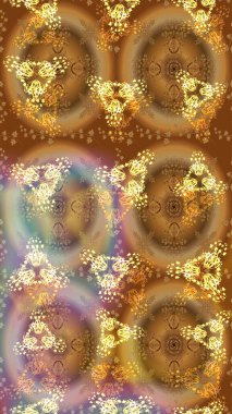 Çizim kalıbı. Ultraviyole kumaş deseni. Raster illüstrasyonu. Organik motif arkaplanı.