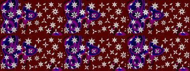 Çiçek kompozisyonu. Çiçek arkaplan. - Kırmızı ve kahverengi çiçekler. Çiçek kolajı. Doğa. Raster deseni. Küçük çiçekte güzel desen var..