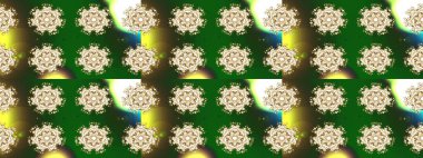 Yüzey için tekrarlanan doku, ambalaj kağıdı, altın rengi kar tanesi. Kış kar taneleri, raster arka plan.