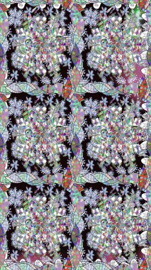 Raster düz çiçekleri pürüzsüz desen. Tarafsız renklerde çiçekler. Tasarım hediye paketi, tebrik kartları, posterler ve afiş tasarımı.