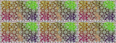 Kızılderili desenli desenli desenli şal deseni. Raster Henna dövme stili. Etnik Mandala süsü. Tekstil, tebrik kartı, boyama kitabı, telefon kılıfı baskısı için kullanılabilir.