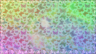 Tarafsız ve mavi renkli resimler. Kusursuz. Ambalajlar, duvar kağıtları, kumaş tasarımı ve kağıt için hoş bir arkaplan. Güzel kelebek raster desenli resim tasarımı.