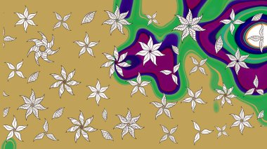 Eskiz arkaplan modeli. Suluboya, elle çizilmiş. Vadinin çiçekleri sarı ve nötr renklerde. Raster - stok.