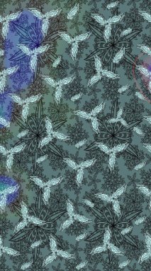 Çiçekli eskiz deseni. El çizimi. Tarafsız renklerde çiçekler. Suluboya çizimi.