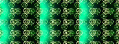 Yeşil, siyah ve mavi renkte çiçekler. Çiçekli kusursuz retro desen. Renkli Yaz Temalı Kusursuz Arkaplan. Düz Çiçek Elementleri Tasarımı.