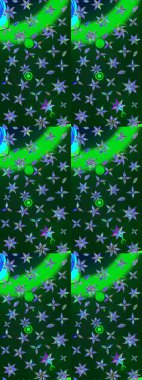 Parmak izi, kumaş, duvar kâğıdı, tekstil için raster dokusu. Nakış desenli çiçek deseni. Renkli grunge soyut arkaplanı coloblue ve yeşil çiçeklerle zenginleştirir.