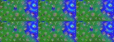 Küçük renkli çiçekler. Motley illüstrasyonu. Küçük çiçekte güzel bir desen. Moda baskıları için zarif bir şablon. Çiçekli bahar çiçekleri.