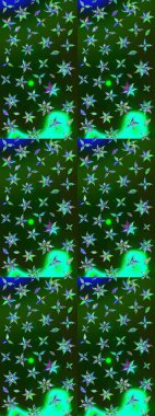 Raster illüstrasyonu. Robot resim. Küçük çiçekte sevimli çiçek deseni var..