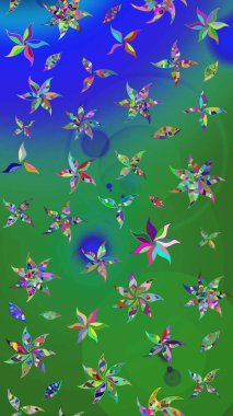 Karalama elementleri. Çizim çiçek deseni duvar kağıdı, web sitesi arka planı, ambalaj kağıdı, davetiye, broşür, afiş veya web sitesi için kullanılabilir. El çizimi Raster illüstrasyonu.