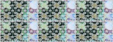 Raster illüstrasyonu. Gri ve nötr renklerde gri ve nötr papatyalar. Gri ve nötr renklerde.