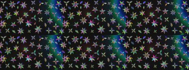 Raster illüstrasyonu. Suluboya tarzında gri ve mavi renklerde. Küçük çiçekli bahar deseni çiz.