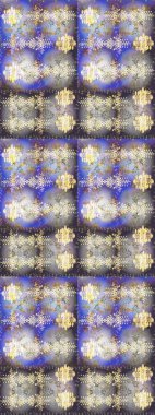 Kar taneleri deseni. Kar tanesi süsleme deseni. Arkaplanda soyut kar taneleri olan düz tasarım. Kar taneleri arka planda. Raster illüstrasyonu.