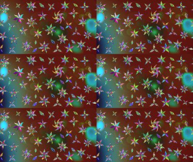 Modern çiçek arkaplanı. Moda baskıları için zarif bir şablon. Parlak renkli çiçekleri ve kahverengi renkli yaprakları olan harika bir çiçek deseni. Halk stili.