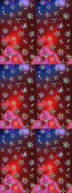 Çizim çiçek deseni duvar kağıdı, web sitesi arka planı, ambalaj kağıdı, davetiye, broşür, afiş veya web sitesi için kullanılabilir. Karalama elementleri. El çizimi Raster illüstrasyonu.