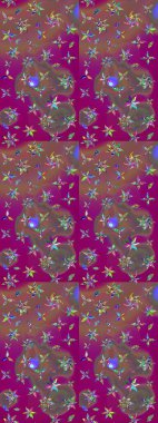 Çiçekli çiçek deseni, suluboya. Küçük çiçekte güzel bir çiçek deseni var. Raster deseni.