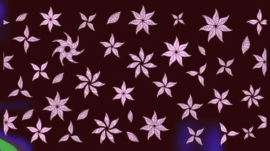 Düz Çiçek Elementleri Tasarımı. Çiçekli eskiz arkaplanı. Renkli Bahar Teması eskiz kalıbı. Çocuk stili.