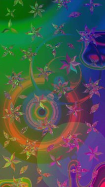 Botanik çizim kalıbı. Organik elementler. Suluboya etkisi. Raster deseni.