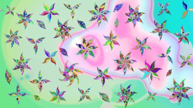 Karalama çiçekleri çizim kalıbı. Sanat, inspineutral ve mavi stil çiçekler ve yapraklar. Tarafsız ve mavi el çizimi desen. Raster deseni.