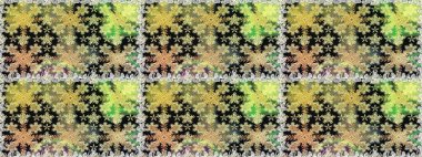 Gri ve nötr renklerde altın desenler ve altın elementler. Raster geleneksel oryantasyon süsü. Kusursuz klasik altın desen.