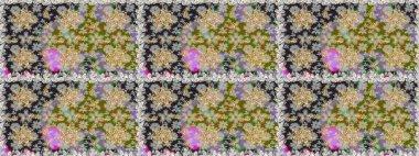 Kusursuz altın desenli bukleler. Doğu tarzı arabesk tarzında altın elementler. Gri ve nötr renklerde kusursuz desen. Raster altın pürüzsüz desen.