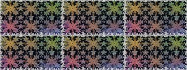 Altın elementlerle siyah ve gri renklerde altın desen. Barok tarzında duvar kağıdı tasarımı için kusursuz damaske deseni arkaplanı. Süslü raster dekorasyonu.