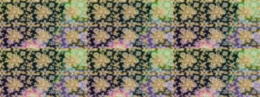 Gri ve nötr renklerde altın desenler ve altın elementler. Geleneksel klasik altın desen. Raster oryantal süs. Barok tarzında kusursuz bir doğulu süsü..