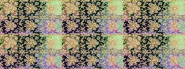 Davetiyeler, kartlar, web sayfası için Raster illüstrasyon. Tarafsız ve gri renklerde altın element. Çizgi sanatı tasarım şablonu için kusursuz sınır. Doğu tarzı element. Altın çizgili çiçek dekoru.