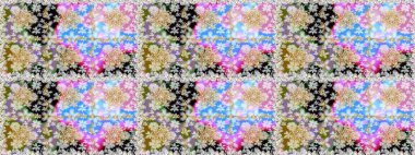 Tekrarlayan elementlerle kusursuz soyut arkaplan. Klasik raster şablonu. Tarafsız, bej ve altın desenli.