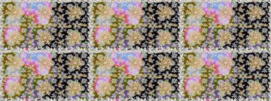 Kusursuz çiçek deseni. Kusursuz raster arka plan. Duvar kâğıdı barok, İspanyol kumaşı. Gri ve nötr renkler üzerinde grafiksel modern kusursuz desen.