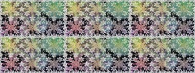 Çiçekli süslemeli, pürüzsüz bir desen. Duvar kâğıdı için altın süslü bir illüstrasyon. Süslü dantel iz sürücü. Gri renkli geleneksel Arapça dekor. Doğu tarzında vintage tasarım ögesi.