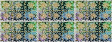 Geleneksel klasik altın desen. Barok tarzında kusursuz bir doğulu süsü. Raster oryantal süs. Altın desenli gri ve nötr renkler ve altın elementler.