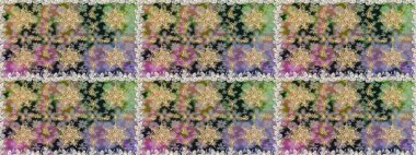 Kusursuz oryantal klasik altın desen. Gri ve nötr renklerde altın tekrarlayan elementler içeren Raster soyut arkaplanı.