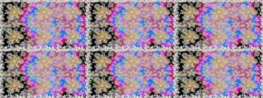 Tarafsız ve gri renklerde, altın elementli klasik, pürüzsüz desen. Raster illüstrasyonu.