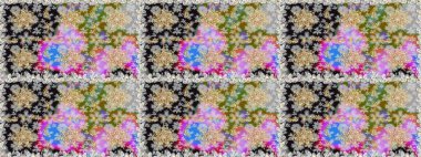 Raster oryantal süs. Gri ve nötr renklerde altın elementlerle kusursuz desen. Kusursuz altın desen.