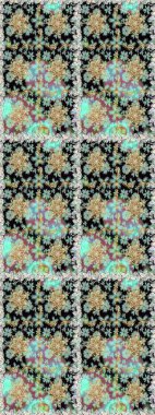 Klasik klasik klasik arka plan. Geleneksel oryantasyon süsü. Tarafsız ve siyah renklerde altın elementlerle kusursuz desen. Kusursuz klasik raster altın desenli.