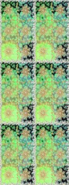 Kusursuz kıvırcık saçlar. Doğulu stil, altın elementlerle birlikte yeşil ve nötr renklerde altın desenli arabesk yapar. Raster altın desen.