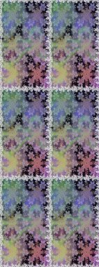 Raster illüstrasyonu. Tarafsız ve gri renklerde altın elementlerle klasik, pürüzsüz desen.