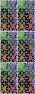 Barok tarzında altın çiçekli süs. Gri ve nötr renklerde altın element. Damask pürüzsüz yineleme kalıbı. Antika altın tekrarlanabilir duvar kağıdı.