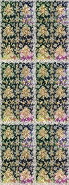 Gri ve nötr renklerde altın elementlerle geleneksel altın sarısı desen. Barok tarzında kusursuz bir doğulu süsü..