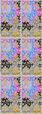 Tarafsız ve gri renkler ve altın elementler. Kusursuz altın desen. Çiçek desenli altın metal. Raster altın çiçek süsü brokar kumaş ve cam desenli..