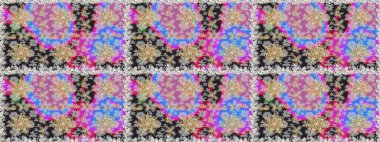 Doğu tarzında klasik tasarım öğesi. Gri nötr renkte geleneksel Arap dekoru. Çiçekli süslemeli, pürüzsüz bir desen. Duvar kâğıdı için altın süslü bir illüstrasyon. Süslü dantel iz sürücü