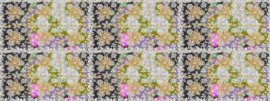 Barok tarzında kusursuz bir doğulu süsü. Gri ve nötr renklerde altın elementlerle geleneksel klasik altın raster deseni.