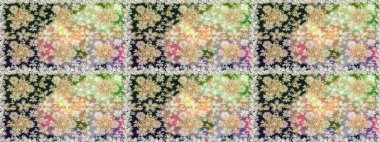 Raster altın tekstil baskısı. İslam tasarımı. Çiçek kiremitleri. Kusursuz desenli oryantal süs. Altın elementlerle nötr ve gri renklerde altın desen.