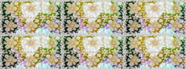 Altın kar taneleri basit, pürüzsüz desen. Kış sembolü, Mutlu Noeller, Mutlu yıllar 2019. Tarafsız ve gri renklerde Raster altın deseni. Soyut duvar kağıdı, ambalaj dekorasyonu.