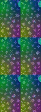 Klasik tropikal doğal elementlerin suluboya seti. Raster illüstrasyonu. Egzotik çiçekler, botanik parlak klasik mavi ve yeşil renkler.